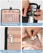 Relavel Travel Makeup Bag Hanging Toiletry Bag for Women Men TSA Approved Clear Bag Toiletries Waterproof Cosmetic Bag Toiletry Bag Travel Toiletry Organizer for Bathroom Shower, Large Size