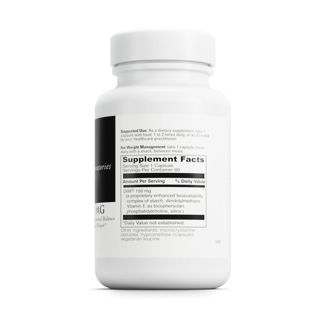 DAVINCI Labs DIMPro 150mg - Helps Support Hormonal Balance, Estrogen Metabolism & More with DIM* - Gluten-Free - 60 Capsules (60 Servings)