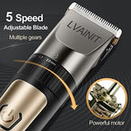 Hair Clippers for Men, Cordless LCD Rechargeable Hair Trimmer Beard Trimmer for Men, Men's Grooming Kit for Hair, Face, Beard, Professional Electric Barber Clippers