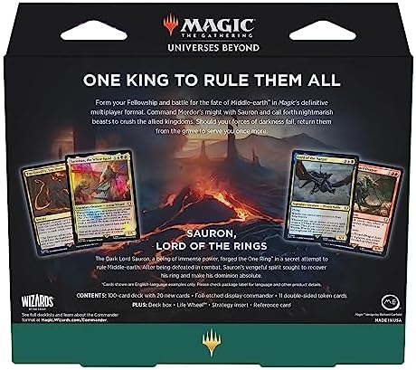 Magic: The Gathering The Lord of The Rings: Tales of Middle-Earth Commander Deck 4 + Collector Booster Sample Pack