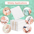 444PCS Square Cotton Pads for Face, Ultra Soft & Lint-Free & Textured, Facial Eye Makeup Remover Pads, Face Pads Cleansing Cotton Squares, Natural Premium Cotton Rounds Cosmetic Cotton Pads for Toner