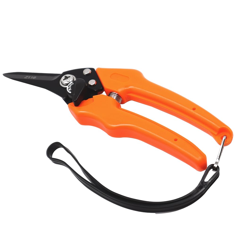 Zenport Z116 Hoof and Floral Trimming Shear with Twin-Blade, 7.5-Inch, for Goat, Sheep, Alpaca and More, Orange
