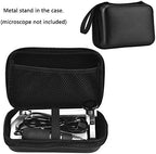 Aluminum Alloy Stand Holder for USB/Wi-Fi Digital Microscope, Bysameyee Universal Diameter Metal Mount with Microscope Carrying Case