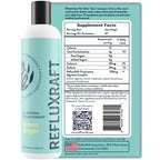RefluxRaft Acid Reflux Therapy, Organic Alginate, Rapid & Long Lasting Gerd, LPR & Digestion Symptom Support, Zero Sugar, Gluten Free, Low Sodium, Lemon Ginger, 47 Gel Servings Per 8 OZ Bottle, 2 Pack