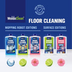 WoldoClean Floor Cleaner Solution for Robot Mops 25.36 fl.oz - Anti-Clog Formula Compatible with Roborock, Dreame, Roomba, Tineco, Professional Low-Foam Concentrate