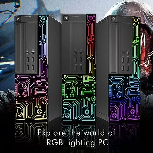 Dell Optiplex Small Desktop Computer (SFF) PC | Quad Core Intel i5 (3.2GHz) | 16GB DDR3 RAM | 512GB SSD | 24 Inch Monitor | RGB Gaming Keyboard & Mouse, Headset | Windows 10 Pro (Renewed)