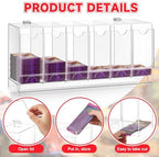1 Pcs Acrylic Booster Pack Dispenser, Card Dispenser Storage and Organizer, for Trading Card, Booster Packs, Sports & More (6 Slots)