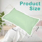 Disposable Pillow Case Covers(Pack of 100),Bulk Pillow Cases for Medical Hospital Travel,Paper Pillow Cases Disposable 21” Width x 30”Length (Green)