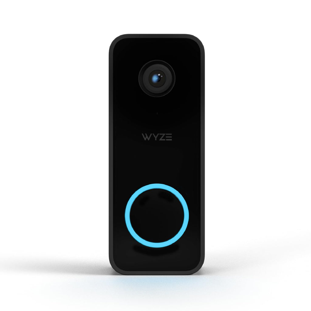 Wyze Video Doorbell v2, Wired, 2K Video, Two-Way Audio, Color Night Vision, Compatible with Alexa & Google Assistant, Black (Renewed)
