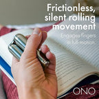 ONO Roller - Handheld Fidget Toy for Adults | Help Relieve Stress, Anxiety, Tension | Promotes Focus, Clarity | Compact, Portable Design | Stainless Steel Junior Size