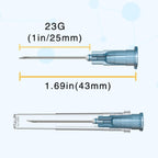 23 Gauge 1 Inch Needle,100 PCS Luer Lock Industrial Dispensing Accessories,Individually Wrapped