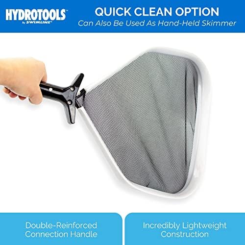 HYDROTOOLS By SWIMLINE 80900 Professional Series Service-Grade Leaf Skimmer Head With Extra Large Scoop Edge For Swimming Pool Spa Pond Hot Tub Leaves Bugs Debris Cleaning Heavy Duty Extra Large