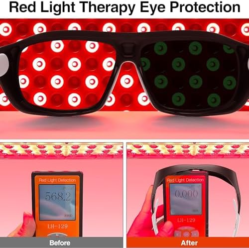 Alsenor IPL 190nm-510nm OD5+ Laser Safety Glasses Red Light Therapy Glasses For Tanning Goggles And Laser Hair Removal Treatment Protection Eyes Goggles