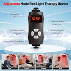 Red Light Therapy,Upgraded 2-in-1 Chips Red Light Therapy Lamp,660nm Red Light & 850nm Near Infrared Light Therapy Device with Red Light Therapy Belt and Stand Relieves Pain in All Parts of The Body