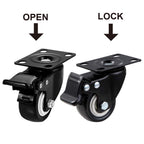 CLOATFET 2" Swivel Casters Set 24, Heavy Duty Locking Casters with Brakes