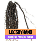 Boho Crochet Passion Twist Hair Pre looped, 10 Inch Goddess Passion Twist Crochet Hair with Curly Ends 8 Packs Ombre Honey Blonde Pre-twisted Bohemian Crochet Braids (8 PCS/88 STRANDS, T27)