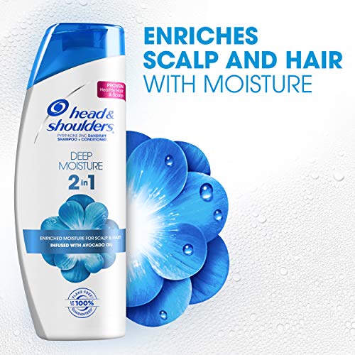 Head & Shoulders Deep Moisture Advanced 2 In 1 Dandruff Shampoo And Conditioner, 6 Count