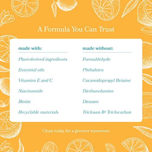 Vitamin Hand Soap - Liquid Hand Soap Value Pack Deal - Natural Plant Derived Moisturizing Handsoap with Essential Oil Fragrance Citrus Bask - Wholesale Carton