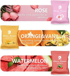 Shower Steamers Aromatherapy for Women and Men, 24-Pack Organic Shower Bombs with Essential Oil, Rose, Watermelon, Tea Tree, Orange & Vanilla, Sea Salt, Lavender Birthday Gifts for Women