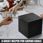 hizgo Adult Piggy Bank- Piggy Bank for Adults Must Break to Open -Stainless Steel Money Box-Metal Saving Box (7.9 inch)