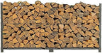 Woodhaven 8 Foot 1/2 Cord Firewood Log Rack With No Cover - Made In USA - Outdoor Use Lifetime Structural Warranty - Black Texture Powder Coat Finish - Made With Heavy Duty Steel (No Cover)
