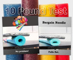 Oodles of Noodles 6 Pack Black Foam Pool Noodles – 48” x 2.5” Hollow Core – Extra Dense, Durable – Made in North America