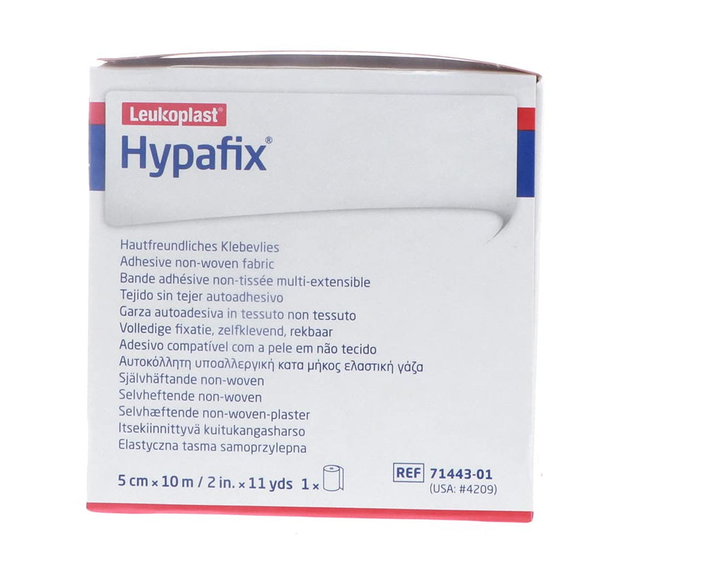 Hypafix Dressing Retention Tape 2 Inch x 10 Yards - Pack of 2 Rolls, Original Version