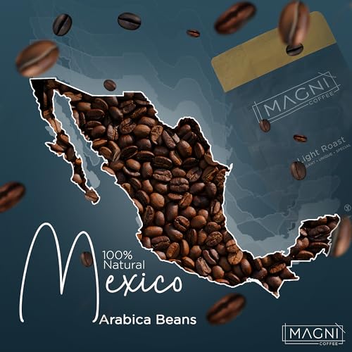 Magni Coffee - Whole Beans - Decaf - Low Acid - Single Origin USDA Organic Non-GMO Beans Third Party Tested For Mycotoxins & Pesticides - Fair Trade -12 Oz