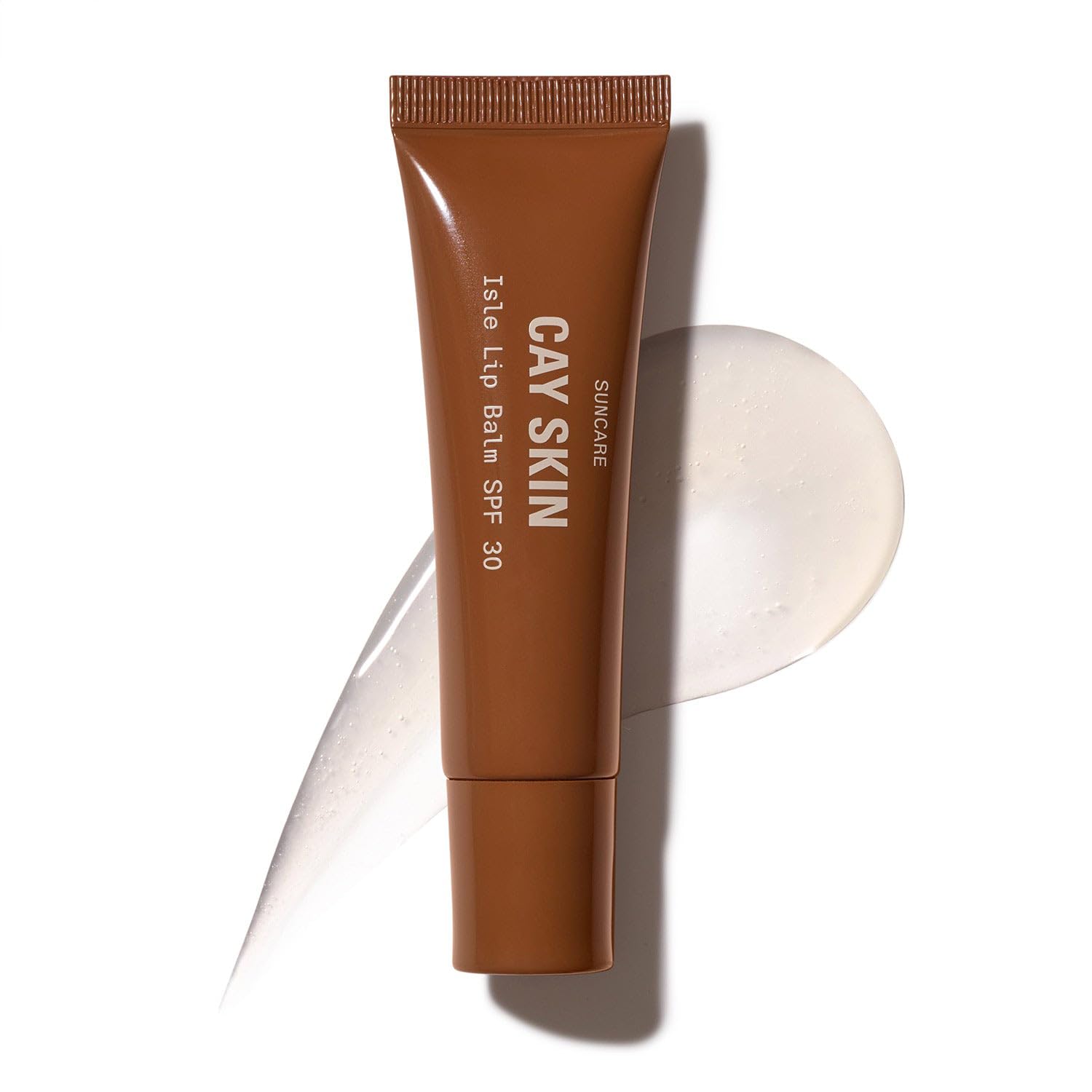 Cay Skin Isle Lip Balm SPF 30 – High Shine, Hydrating + Sheer Lip Gloss in Vanilla Brown Sugar Flavor – Formulated with Natural Ingredients for All Skin Tones – Clear, 0.35 oz