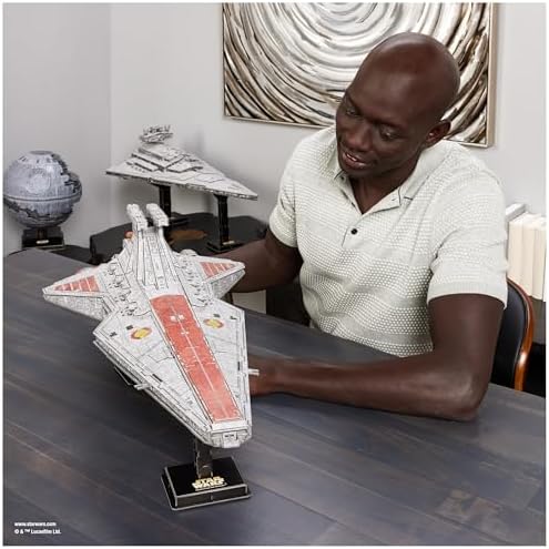 4D Build Star Wars Deluxe Venator-Class Star Destroyer 3D Model Kit, Star Wars Gifts, Star Wars Toys, Star Wars Fans & Collectors, Adults & Teens 12+
