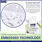Dr. Fischer Eyelid Wipes - Purified, Non-Irritating, Pre-moistened Eye Wipes for Cleansing Sensitive Skin. Hypoallergenic Make-up Remover (30)
