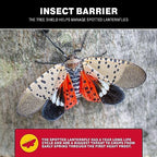 Catchmaster Tree Shield Lantern Fly & Ant Traps Insect Barrier, 4 Rolls 30ft Each, Outdoor Adhesive Crawling Insect Trap, Glue Traps to Protect Trees, Fruit & Plants, Pest Control Lawn & Garden