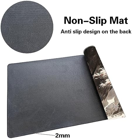 MTG Playmat Size 24x14in Free Storage Bags Non-Slip Backing, Ideal for Card Game Enthusiasts TCG Playmat (Shadow Dragon-No Deck)