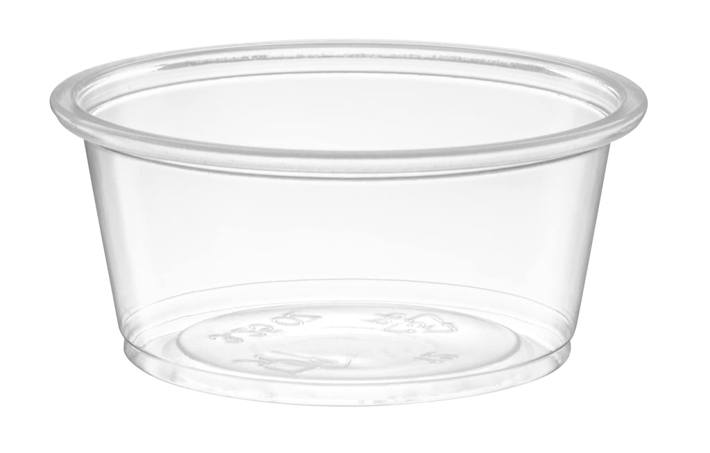 3.25 oz - 200 Cups Clear Disposable Plastic Portion Cups No Lids, Small Containers For Portion Controll, Jello Shots, Meal Prep, Sauce Cups, Slime, Condiments, Medicine, Dressings,