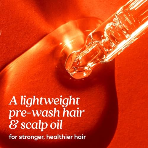 Fable and Mane Hair Oil - HoliRoots Strengthening Serum for Damaged, Frizzy Hair with Amla, Castor Oil for Hair Health - 3.4FL oz