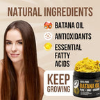 100% Pure Batana Oil from Honduras - Organic Raw Unrefined Hair Growth Oil - Natural Moisturizer for Skin and Hair - Cold Pressed Traditional Honduran Palm Nut Oil