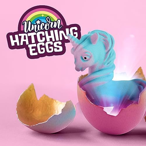 Dan&Darci Unicorn Hatching Surprise Eggs for Kids - 6 Pack - Grows 600% - Unicorn Toys for Girls Age 3-8 - Birthday Gift Ideas and Party Favors for 3+ Year Old Girl - Gifts for Ages 3 4 5 6 7 8 Years