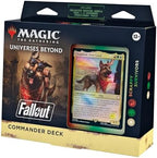 Magic: The Gathering Fallout Commander Deck - Scrappy Survivors (100-Card Deck, 2-Card Collector Booster Sample Pack + Accessories)