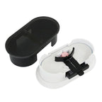 EQUADOSE Precision Pill Splitter with Centering Guide, Dual Stainless-Steel Blades for Small & Large Tablets, Accurate Halves & Quarters for Medication, Vitamins and Pet Pills, Black