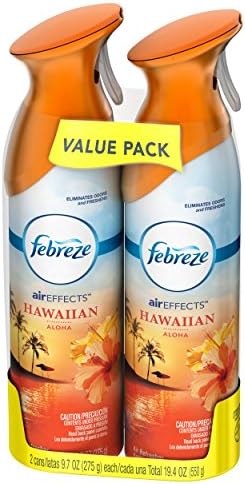 Febreze Air Effects Air Freshener, Hawaiian Aloha, 19.4 oz 2 pack