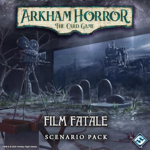 Arkham Horror The Card Game Film Fatale Scenario Pack - Explore Bizarre Film Sets, Cooperative LCG, Ages 14+, 1-4 Players, 1-2 Hr Playtime, Made by Fantasy Flight Games