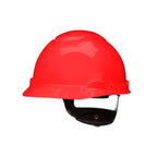 3M Hard Hat SecureFit H-705SFR-UV, Red, Non-Vented Cap Style Safety Helmet with Uvicator Sensor, 4-Point Pressure Diffusion Ratchet Suspension, ANSI Z87.1