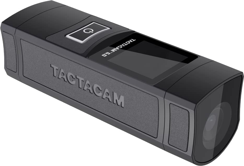 TACTACAM 6.0 Action Camera, 4k 60 FPS, 8X Zoom, Waterproof, Integrated Image Stabilization, One Touch Operation (6.0) Replacement Battery + Mount Options (Clamp Mount)