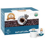 Alex's Low Acid Organic Coffee K-Cups (12 Servings) - Half Caff