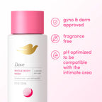Dove Intimate Wash for Women - Gynecologist Tested Unscented Hydrating pH Optimized Feminine Wash For Sensitive Skin, 8 oz