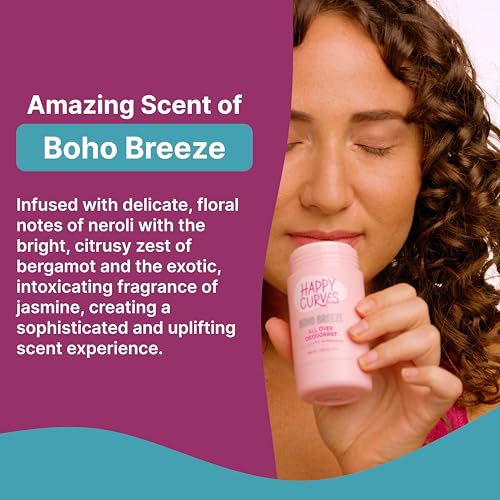 Whole Body Deodorant for Women - Aluminum-Free - Sensitive Skin Invisibile All Day Layer of Full Body Protection for Odor Control Only (2.65 Ounce (Pack of 1), Boho Breeze)
