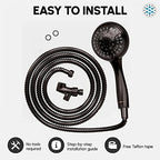 Luxury Spa Series, 6 Spray Settings 4.5 inch Hand Held Shower Head, Long Stainless Steel Hose, MAXX-imize Your Shower with Showerhead in Oil Rubbed Bronze Finish