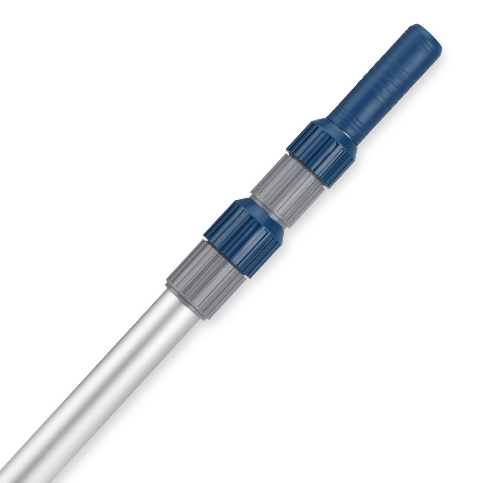 Orvella Pool Pole, 16FT Telescopic Pool Cleaning Pole, Professional Aluminum Swimming Pool Poles, 1-1/4" Universal Connector for Skimmer Net, Brush & Vacuum Head