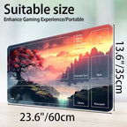 for MTG Game Playmat, for Magic TCG Rubber Play mat,Tabletop Card Playmats with Smooth Surface,Trading Card Inked Game Mat with Zones,Battle Game,Art Tree Sky