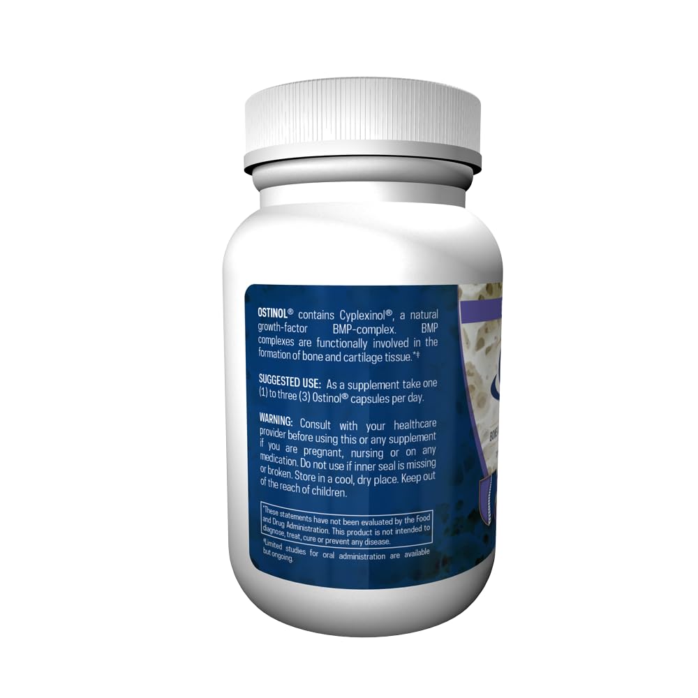 Ostinol Standard 350mg - Bone & Joint Supplement | Stem Cell Activation Certified | Bio Active Protein Complex for Moderate Bone Loss & Moderate Joint Dysfunction - 30 Capsules